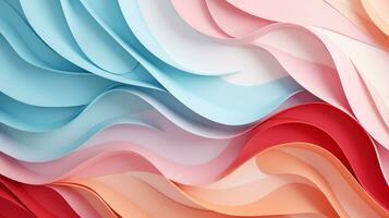 Pastel color papercut design on background, AI Generative photo