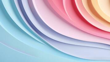 Pastel color papercut design on background, AI Generative photo