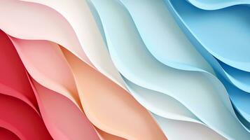 Pastel color papercut design on background, AI Generative photo