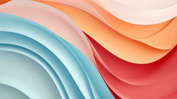 Pastel color papercut design on background, AI Generative photo