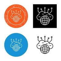 Computing Cloud Vector Icon