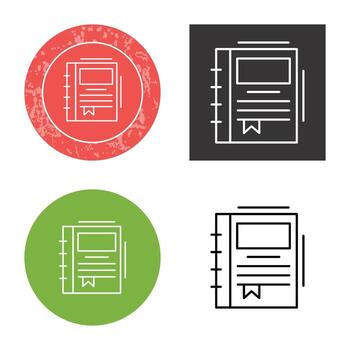 Spring Notebook Vector Icon