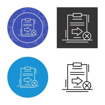 enviar icono de vector fallido