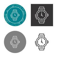 icono de vector de reloj de pulsera