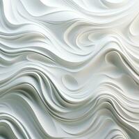 Abstract white paper wave curve lines design, luxury texture with smooth and clean subtle background, AI Generative photo