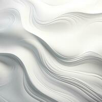 Abstract white paper wave curve lines design, luxury texture with smooth and clean subtle background, AI Generative photo