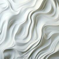 Abstract white paper wave curve lines design, luxury texture with smooth and clean subtle background, AI Generative photo