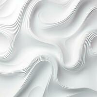 Abstract white paper wave curve lines design, luxury texture with smooth and clean subtle background, AI Generative photo