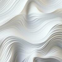 Abstract white paper wave curve lines design, luxury texture with smooth and clean subtle background, AI Generative photo