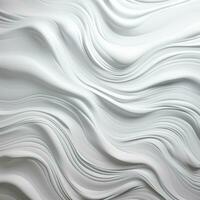 Abstract white paper wave curve lines design, luxury texture with smooth and clean subtle background, AI Generative photo