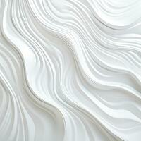 Abstract white paper wave curve lines design, luxury texture with smooth and clean subtle background, AI Generative photo