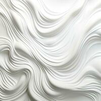 Abstract white paper wave curve lines design, luxury texture with smooth and clean subtle background, AI Generative photo