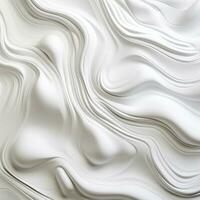 Abstract white paper wave curve lines design, luxury texture with smooth and clean subtle background, AI Generative photo