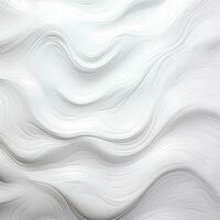Abstract white paper wave curve lines design, luxury texture with smooth and clean subtle background, AI Generative photo