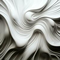 Abstract white paper wave curve lines design, luxury texture with smooth and clean subtle background, AI Generative photo