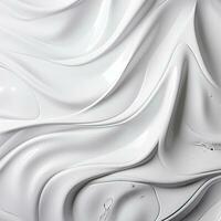 Abstract white paper wave curve lines design, luxury texture with smooth and clean subtle background, AI Generative photo