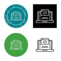 icono de vector de codificación