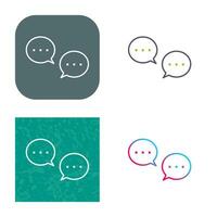 Unique Conversation Bubbles Vector Icon