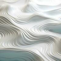 Abstract white paper wave curve lines design, luxury texture with smooth and clean subtle background, AI Generative photo