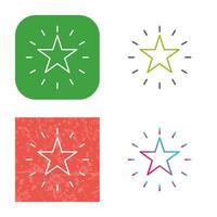 Unique Star Vector Icon