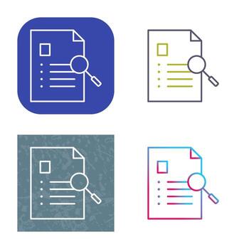 Unique Case Study Vector Icon