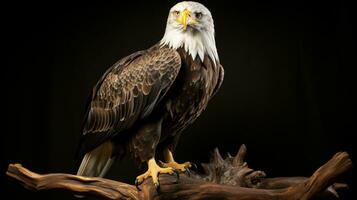 Mature American Bald Eagle, Portrait of wildlife, AI Generative photo