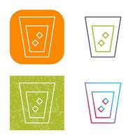 Unique White Russian Drink Vector Icon