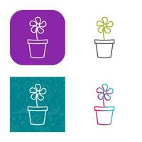 Flower Pot Vector Icon