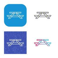 Picnic of Table Vector Icon