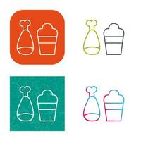 Food and Beer Vector Icon