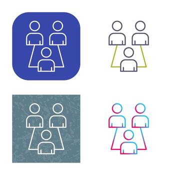 icono de vector de usuarios conectados