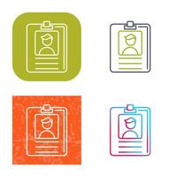 Id Card Vector Icon