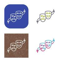 Theater Masks Vector Icon