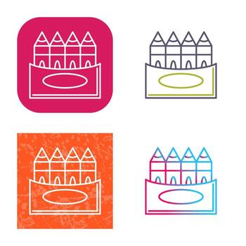 Crayons Vector Icon