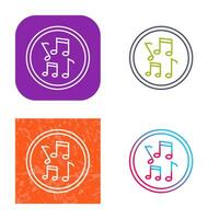 Musical Notes Vector Icon