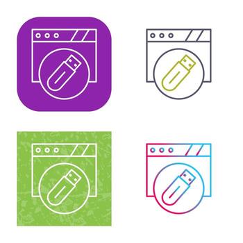 icono de vector de unidad flash usb