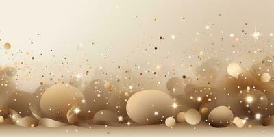 Abstract Shiny Luxury Frame, Gold Color, Premium gift design, Party, invitation card, copy space for text, word, AI Generative photo