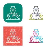 Snowman Vector Icon