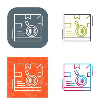 icono de vector de código de seguimiento