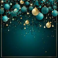 Luxury Frame Premium Party invitation card design, copy space for text, word, AI Generative photo