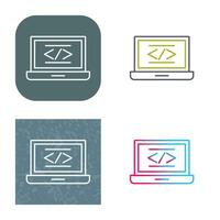icono de vector de codificación