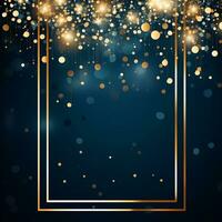 Luxury Frame Premium Party invitation card design, copy space for text, word, AI Generative photo