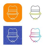 Camping Hat Vector Icon