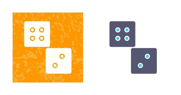 Unique Dice Vector Icon