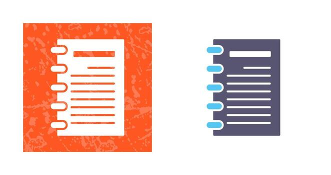 Notepad Vector Icon
