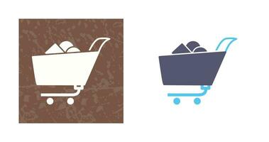 Unique Shopping Cart II Vector Icon