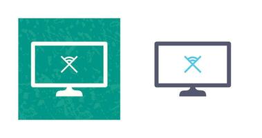 Unique Disconnected Network Vector Icon
