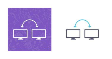 icono de vector de sistemas conectados únicos