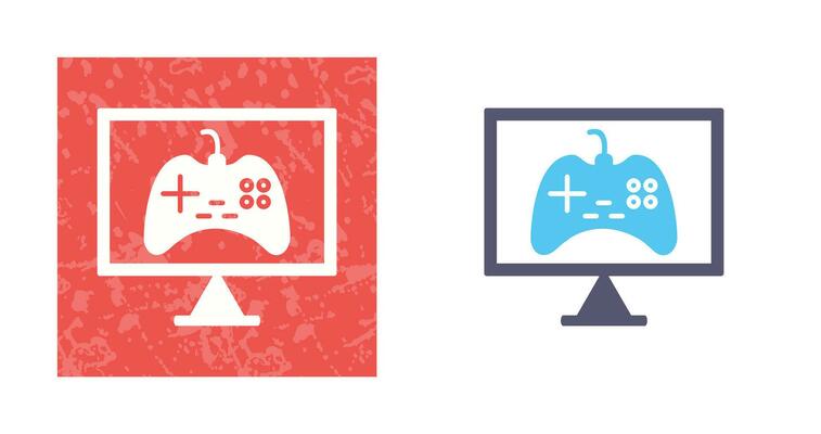 Unique Online Games Vector Icon