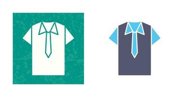 icono de vector de camisa y corbata